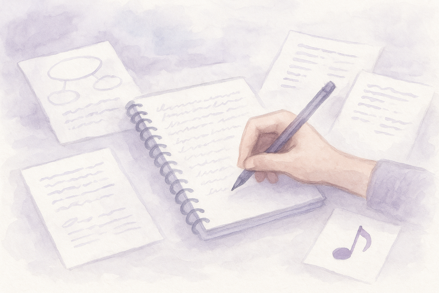Illustration for Song Text Generator: Draft Without Ghostwriting